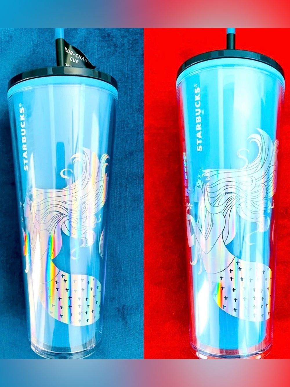NWT STARBUCKS Color Changing IRIDESCENT Mermaid Siren Collectible CHRISTMAS 2021